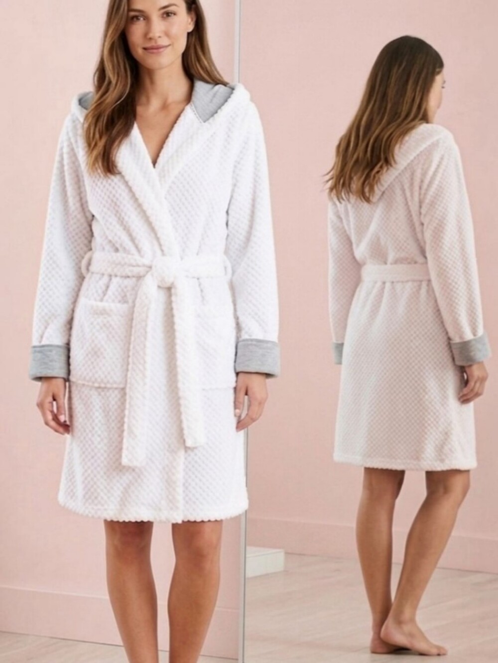 Cotton On Body White Plush Robe White S/M